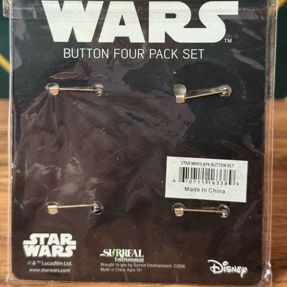 Star Wars 4 Pack Button Set | Nerd Block | Rogue One - Picture 2 of 4